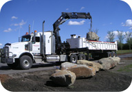 Feature Rock Delivery